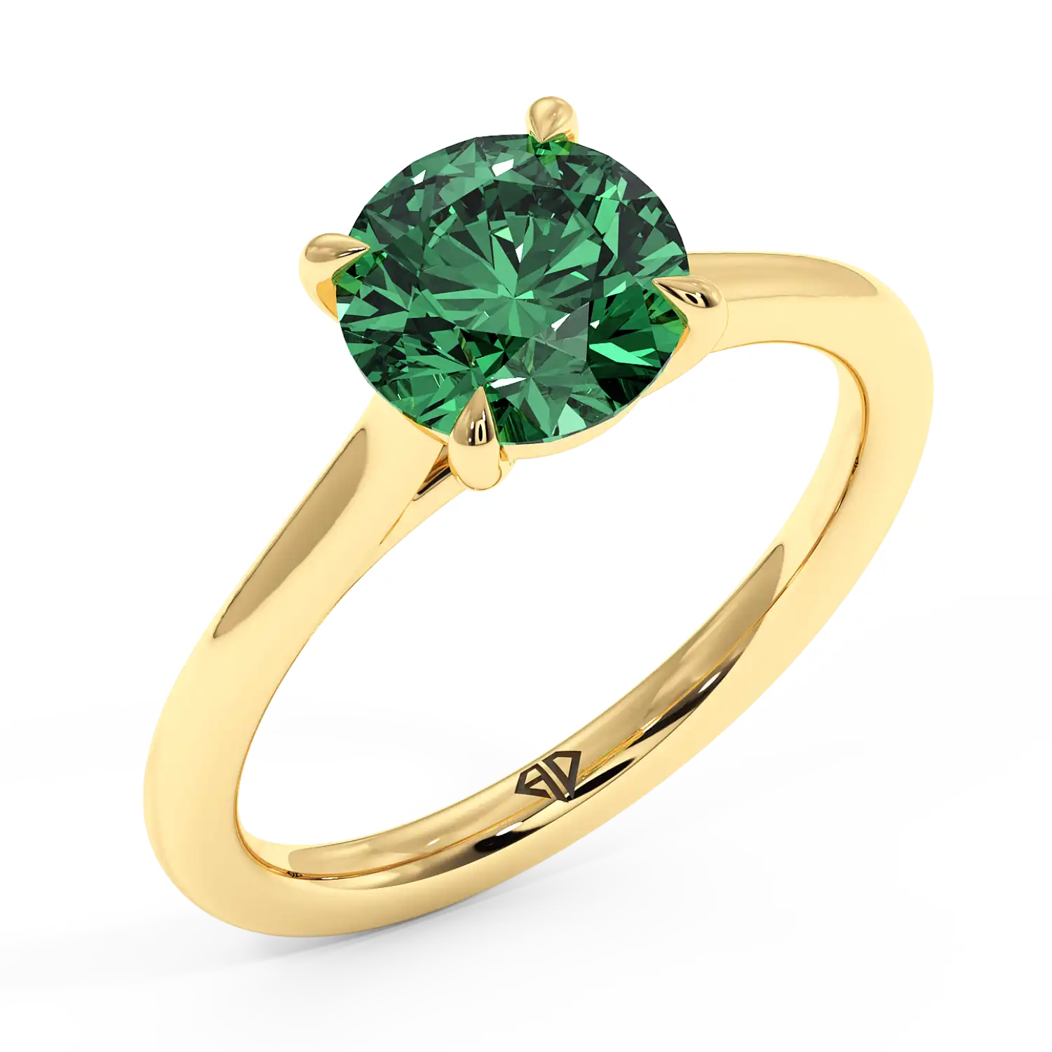 18K Yellow Gold Rowen Solitaire Engagement Ring