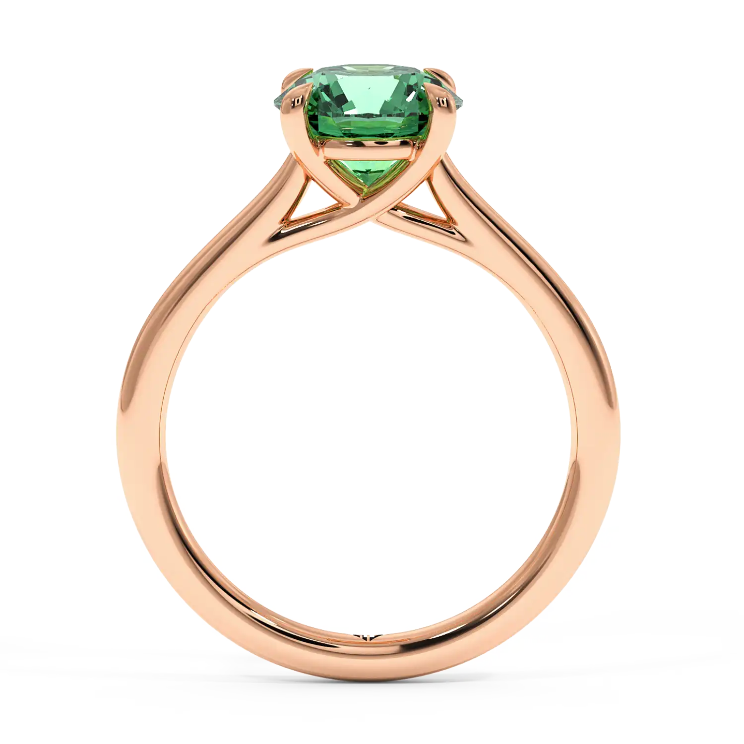 18K Rose Gold Rowen Solitaire Engagement Ring