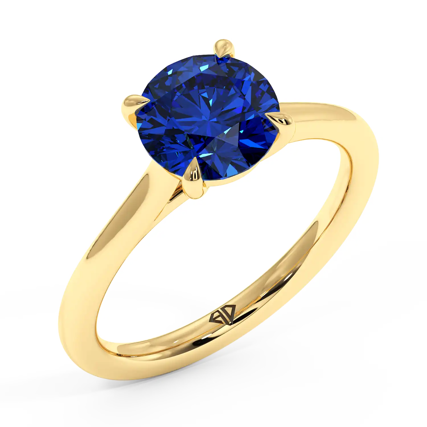 18K Yellow Gold Rowen Solitaire Engagement Ring