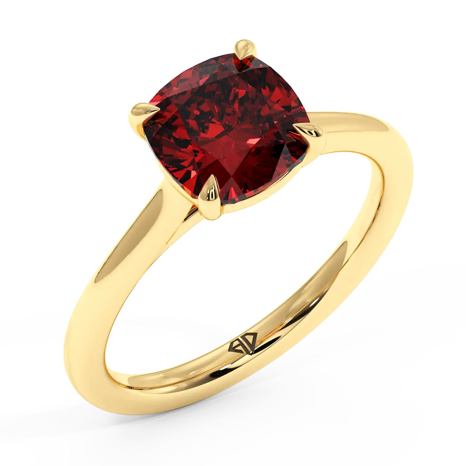 18K Yellow Gold Rowen Solitaire Engagement Ring