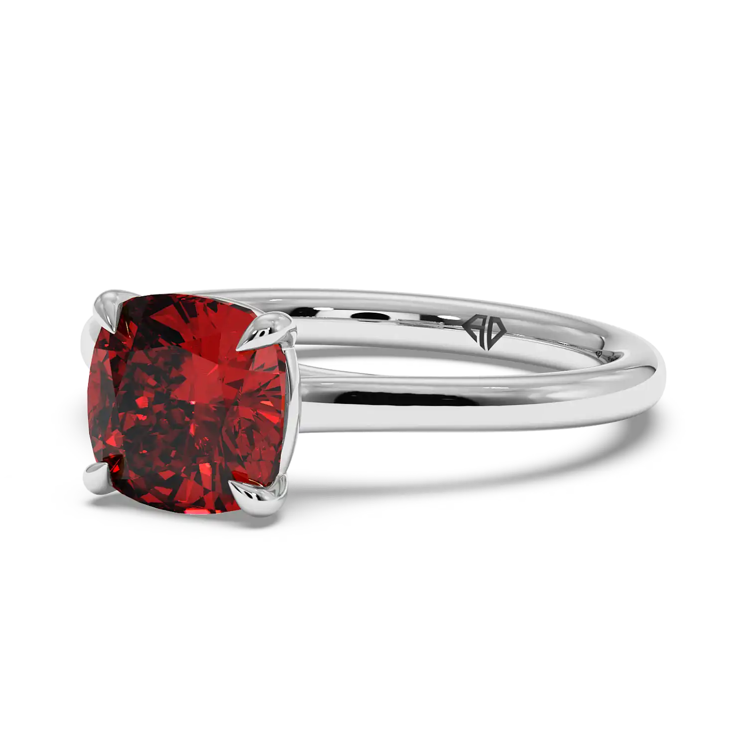 18K White Gold Rowen Solitaire Engagement Ring