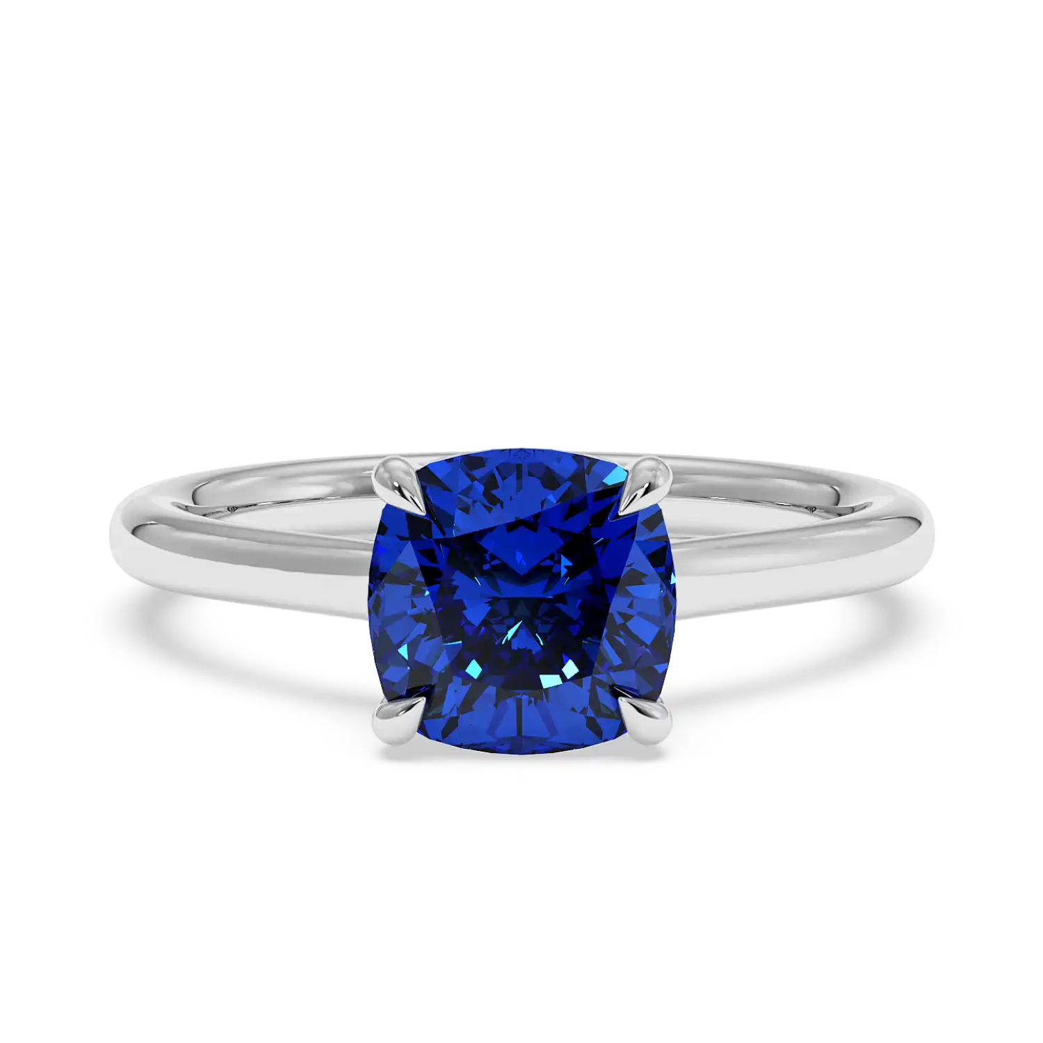 18K White Gold Rowen Solitaire Engagement Ring