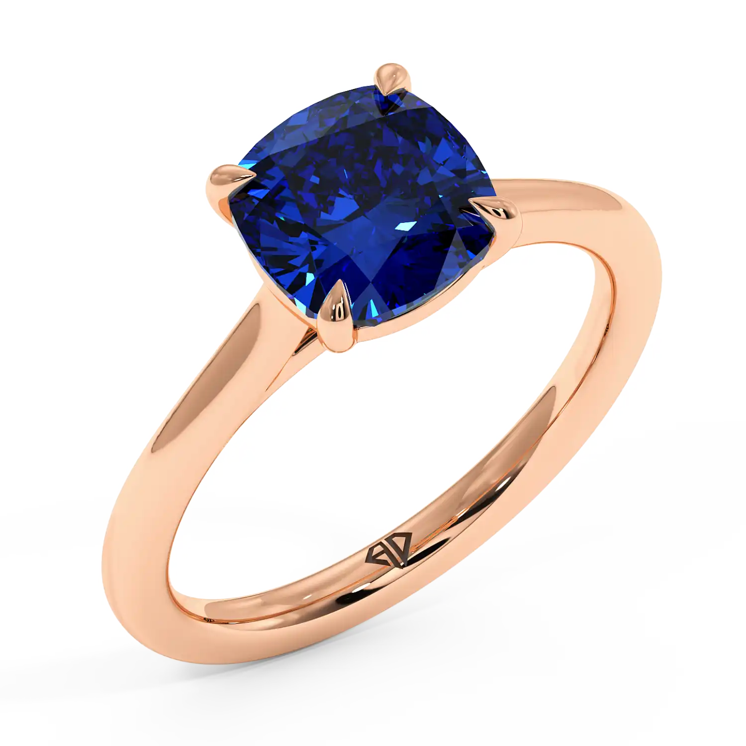 18K Rose Gold Rowen Solitaire Engagement Ring