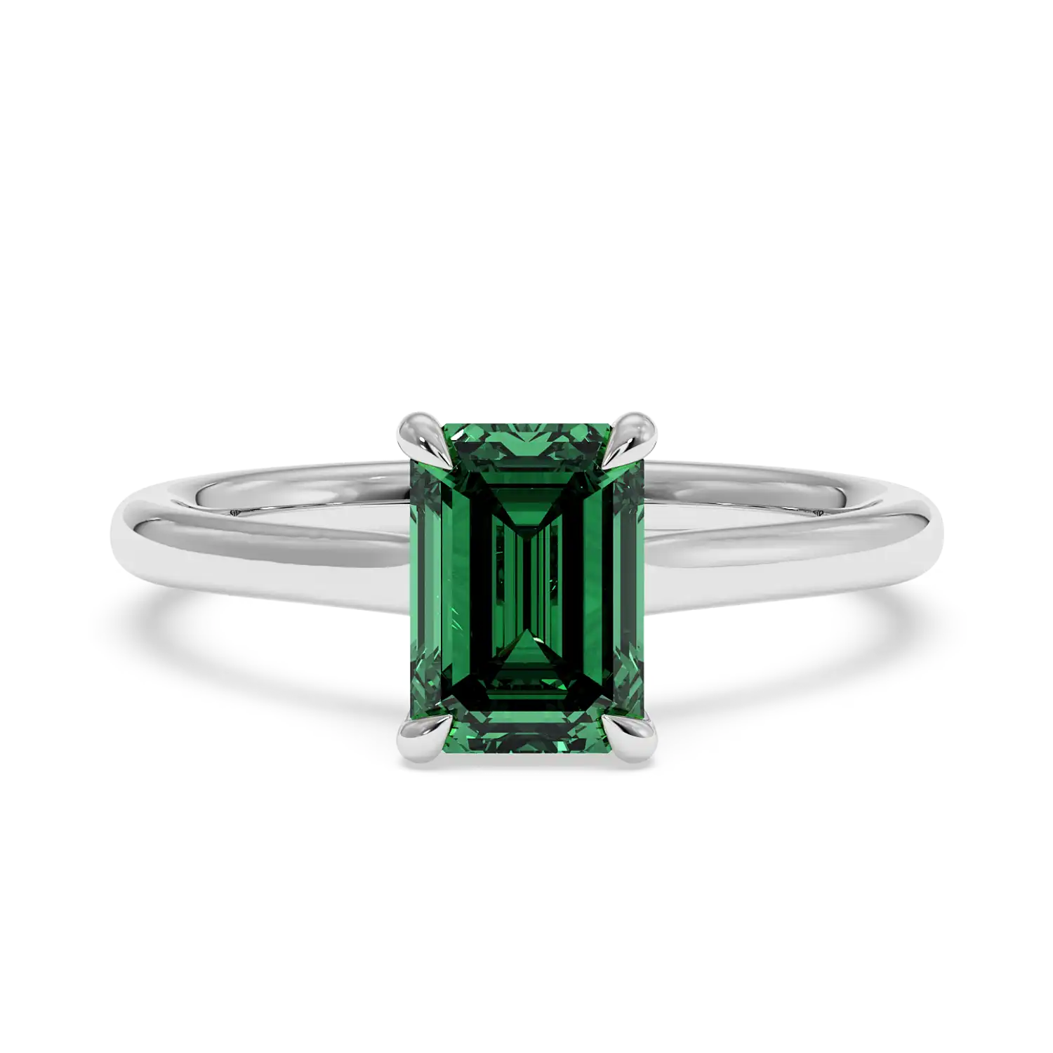 18K White Gold Rowen Solitaire Engagement Ring