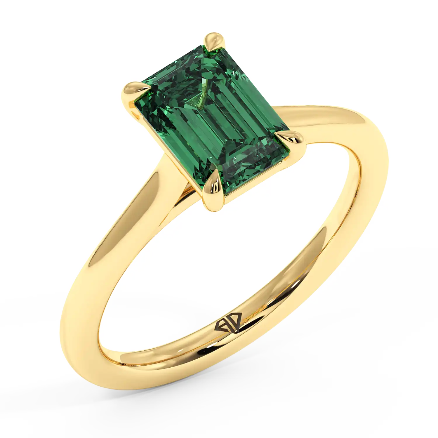 18K Yellow Gold Rowen Solitaire Engagement Ring