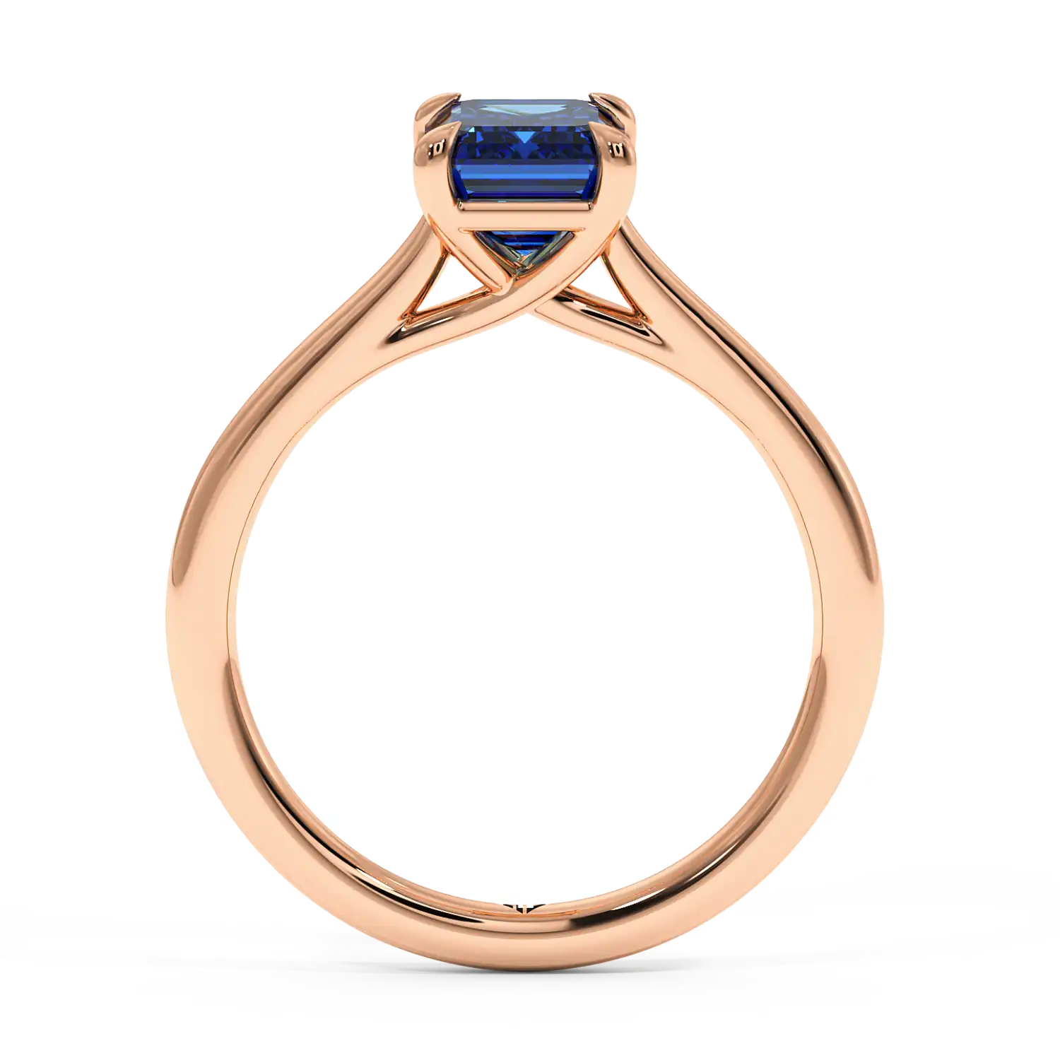 18K Rose Gold Rowen Solitaire Engagement Ring