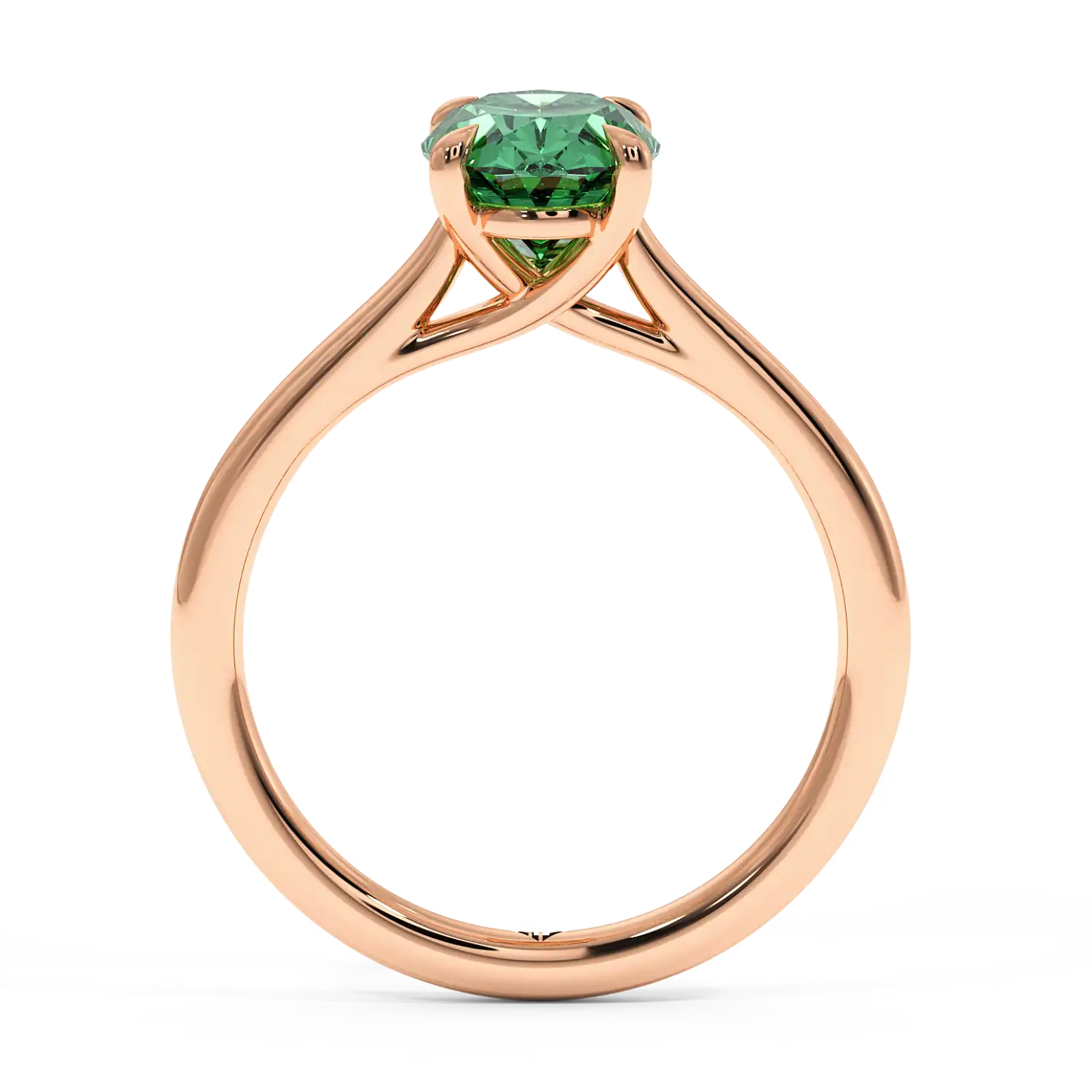 18K Rose Gold Rowen Solitaire Engagement Ring