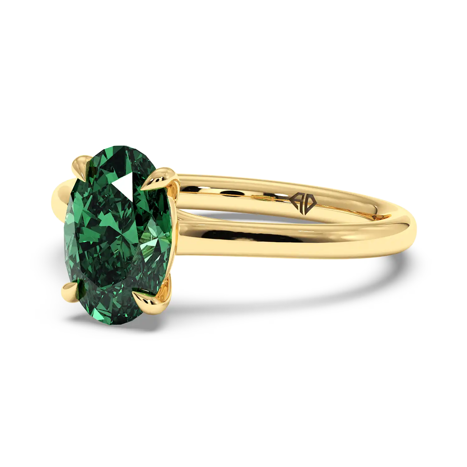 18K Yellow Gold Rowen Solitaire Engagement Ring