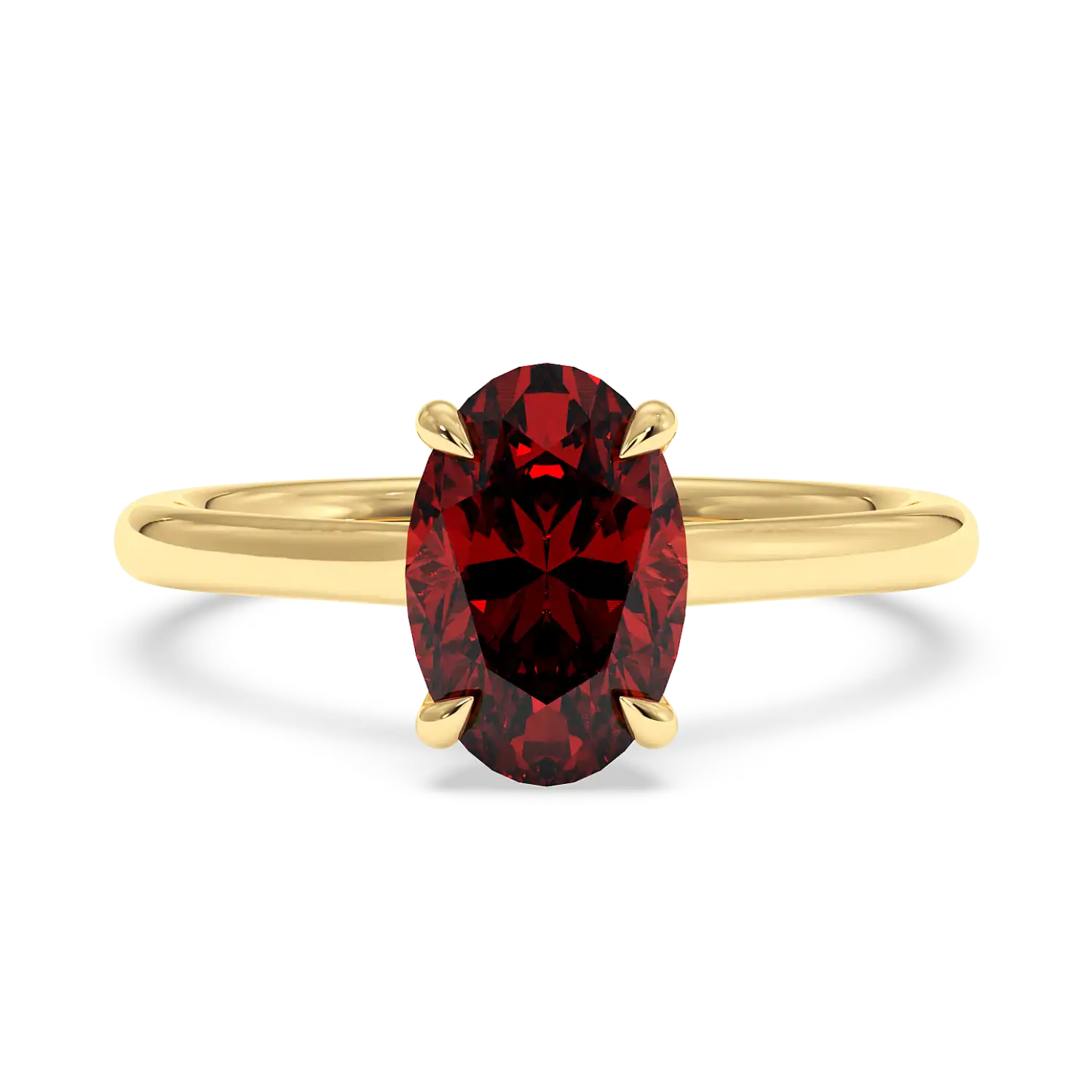 18K Yellow Gold Rowen Solitaire Engagement Ring