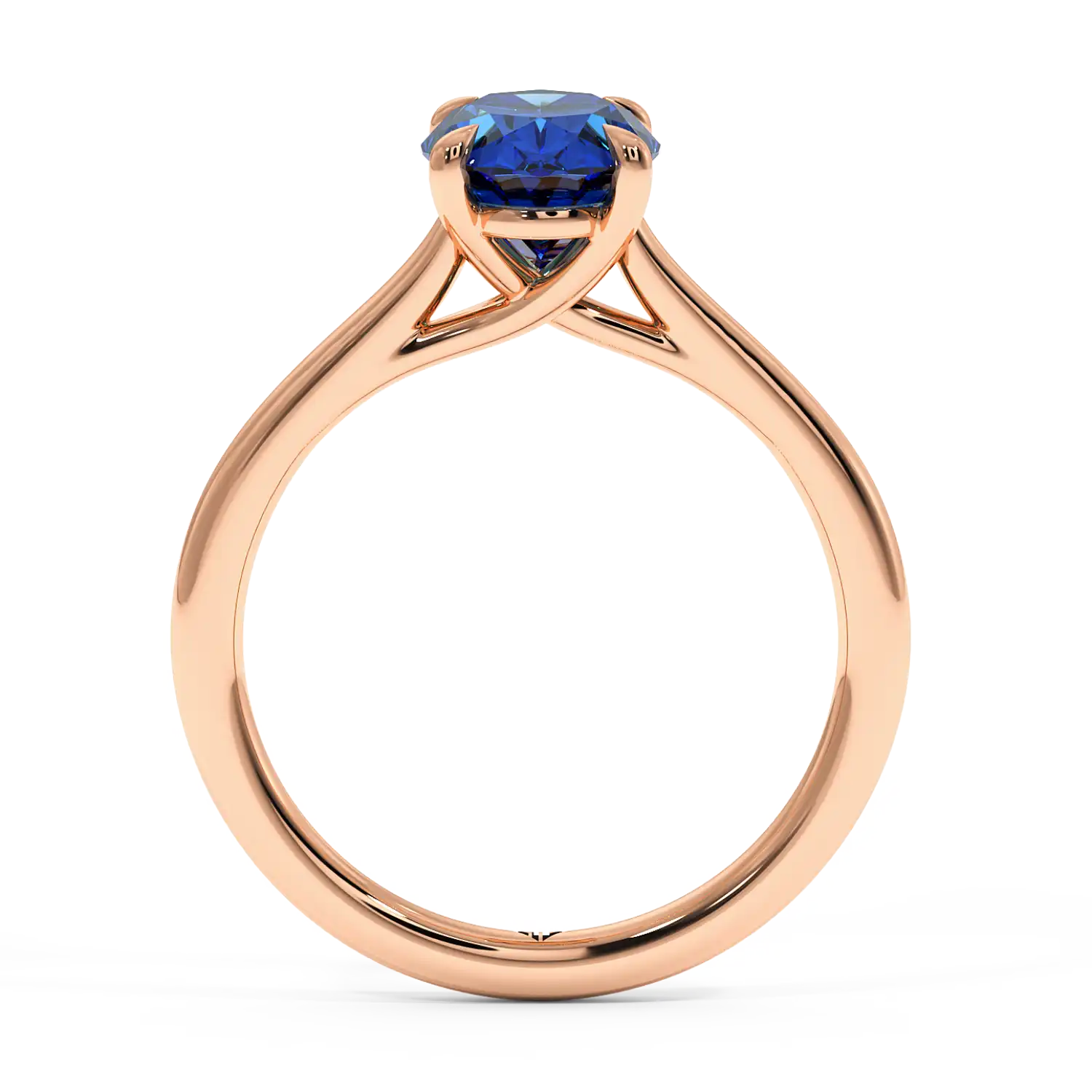 18K Rose Gold Rowen Solitaire Engagement Ring
