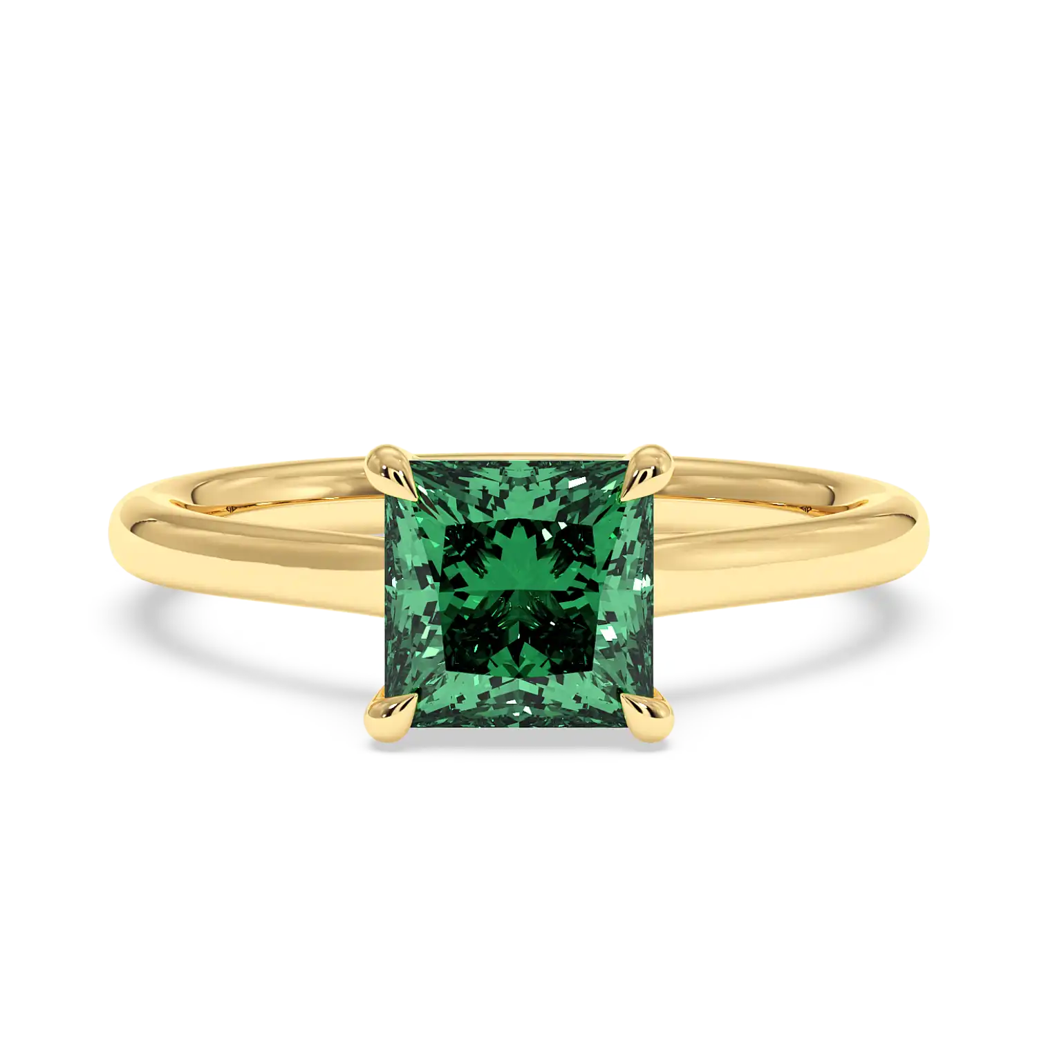 18K Yellow Gold Rowen Solitaire Engagement Ring