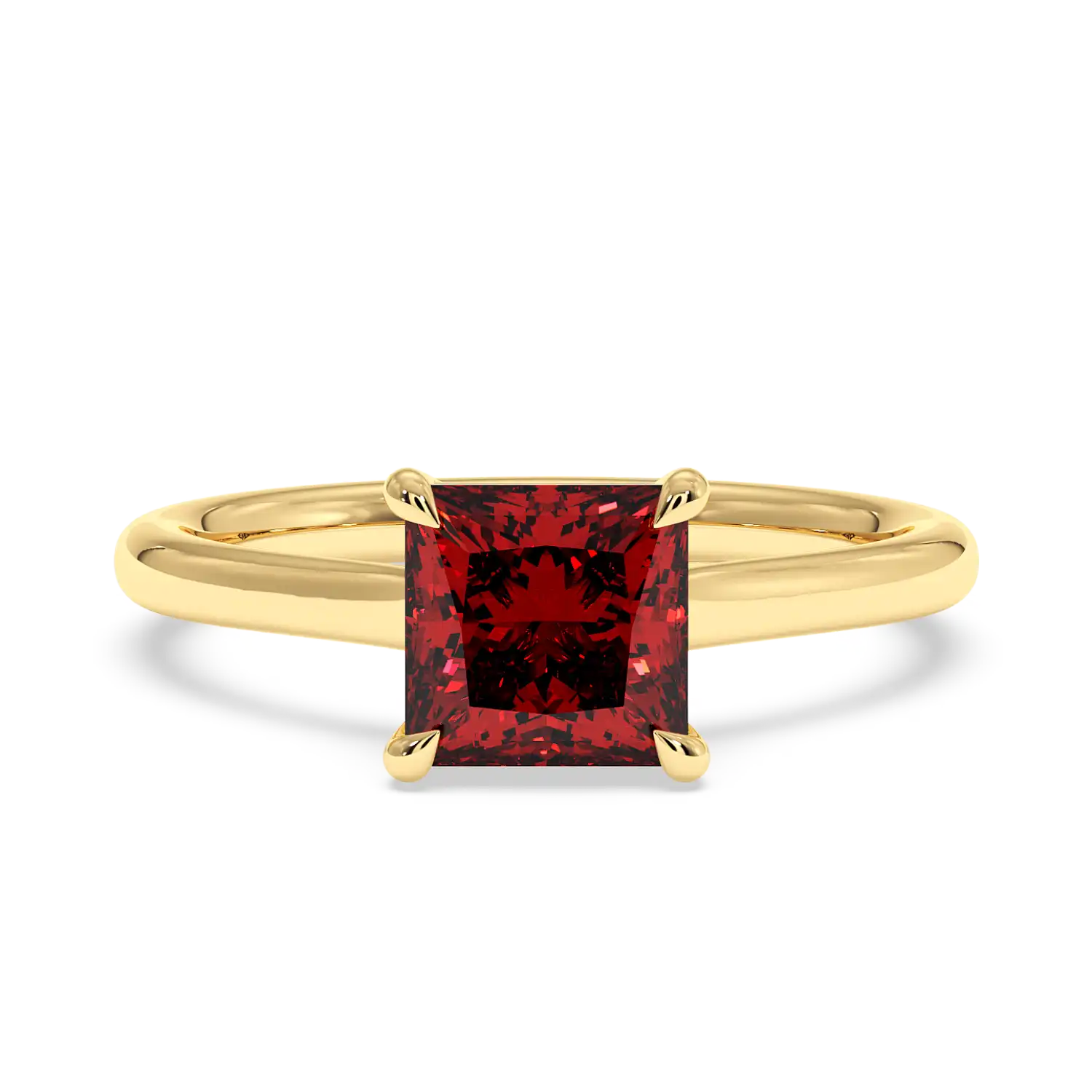 18K Yellow Gold Rowen Solitaire Engagement Ring