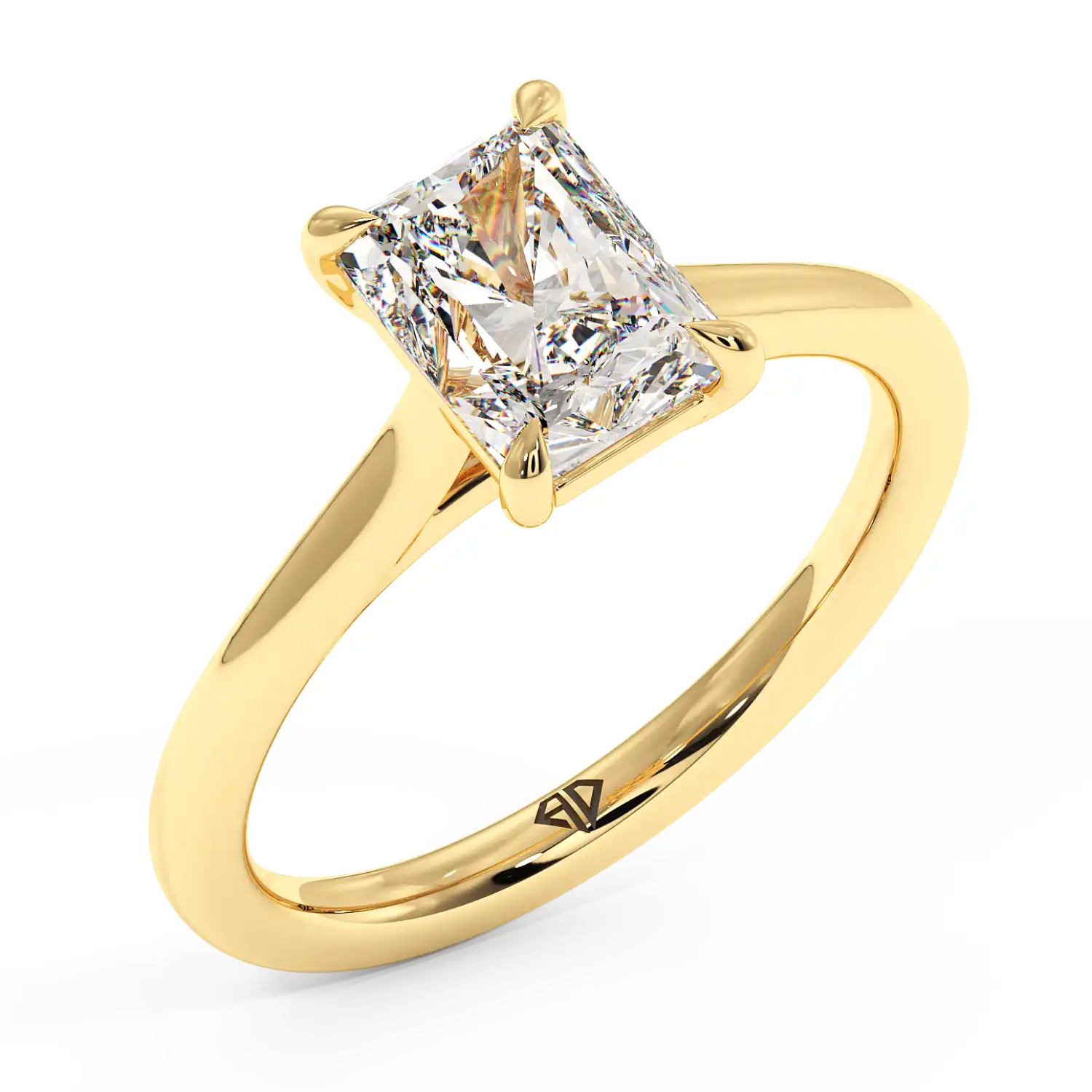 18K Yellow Gold Rowen Solitaire Engagement Ring