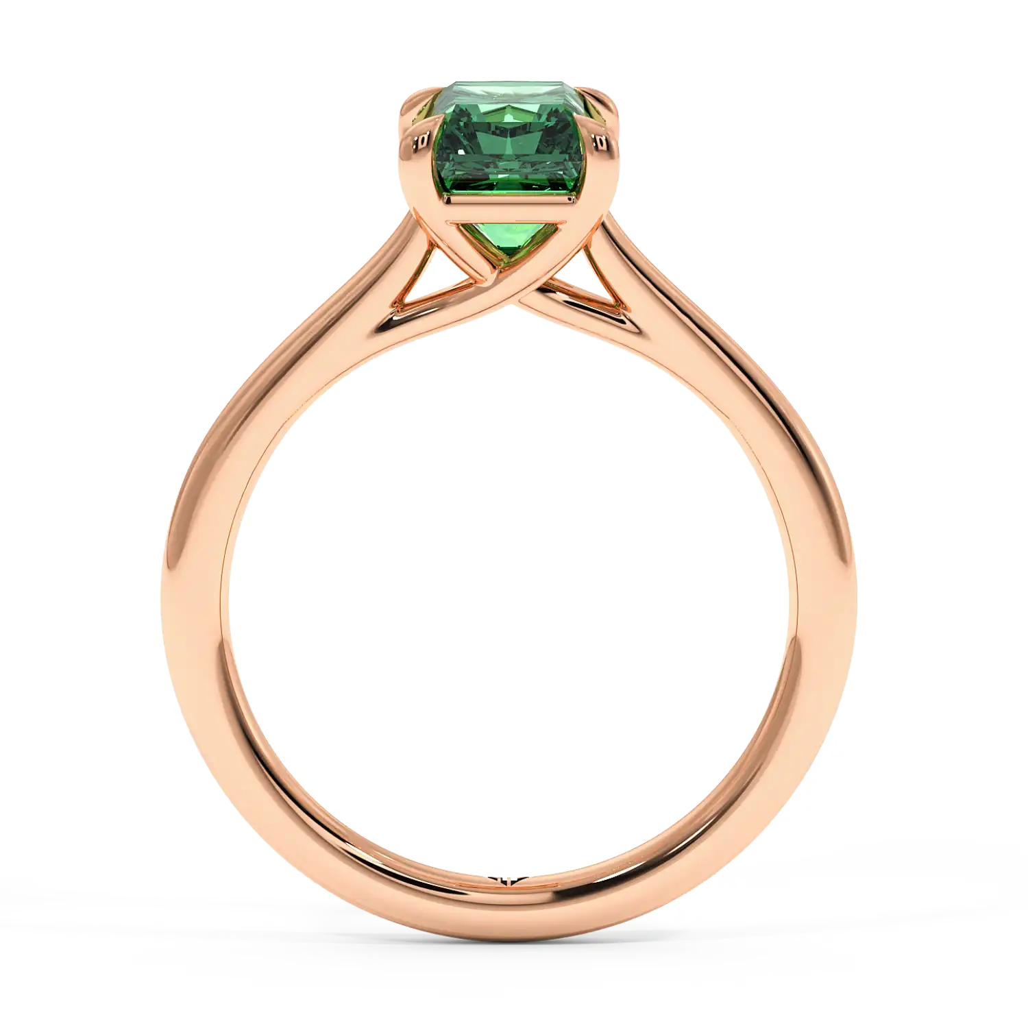 18K Rose Gold Rowen Solitaire Engagement Ring