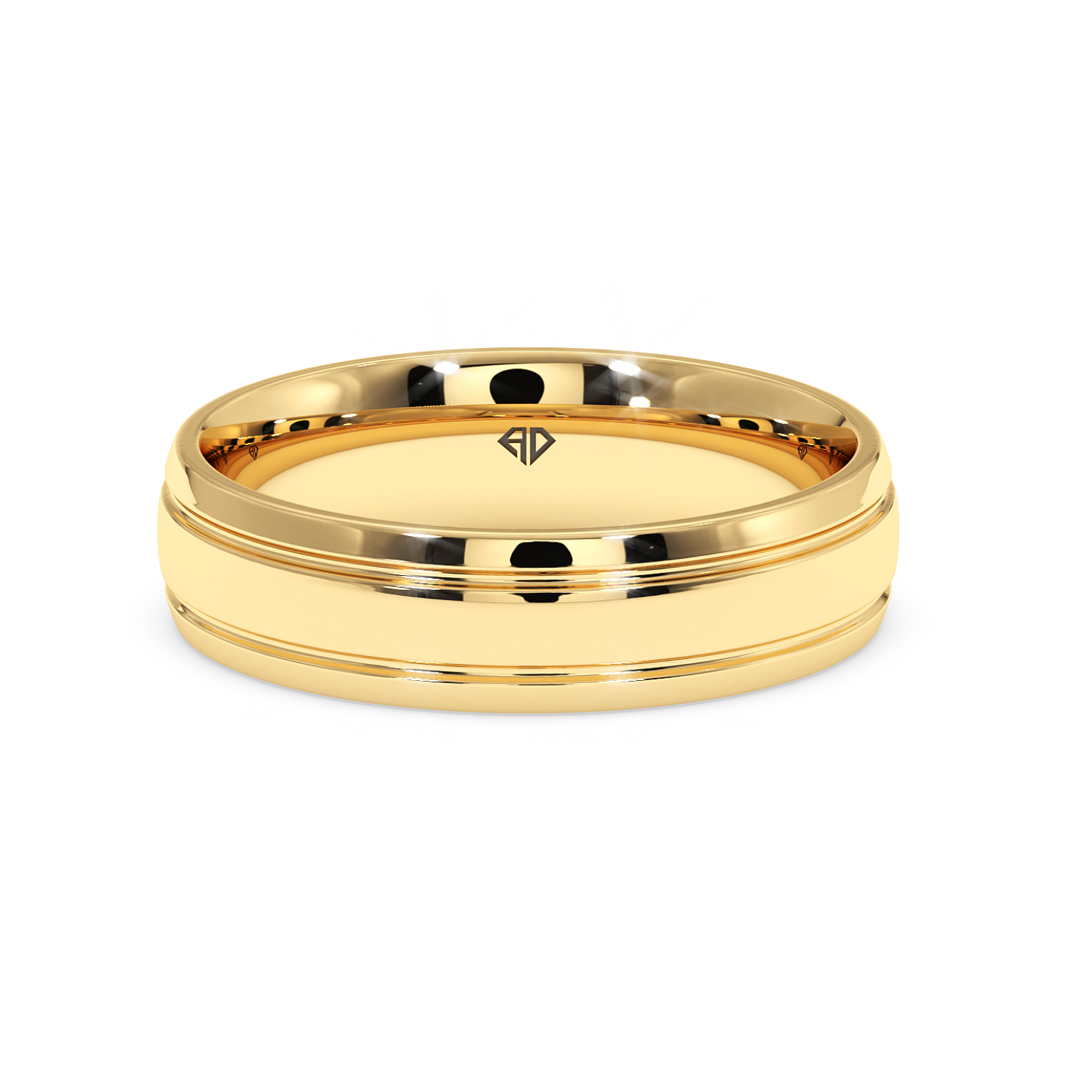 18K White Gold LT5RB11 Wedding Band