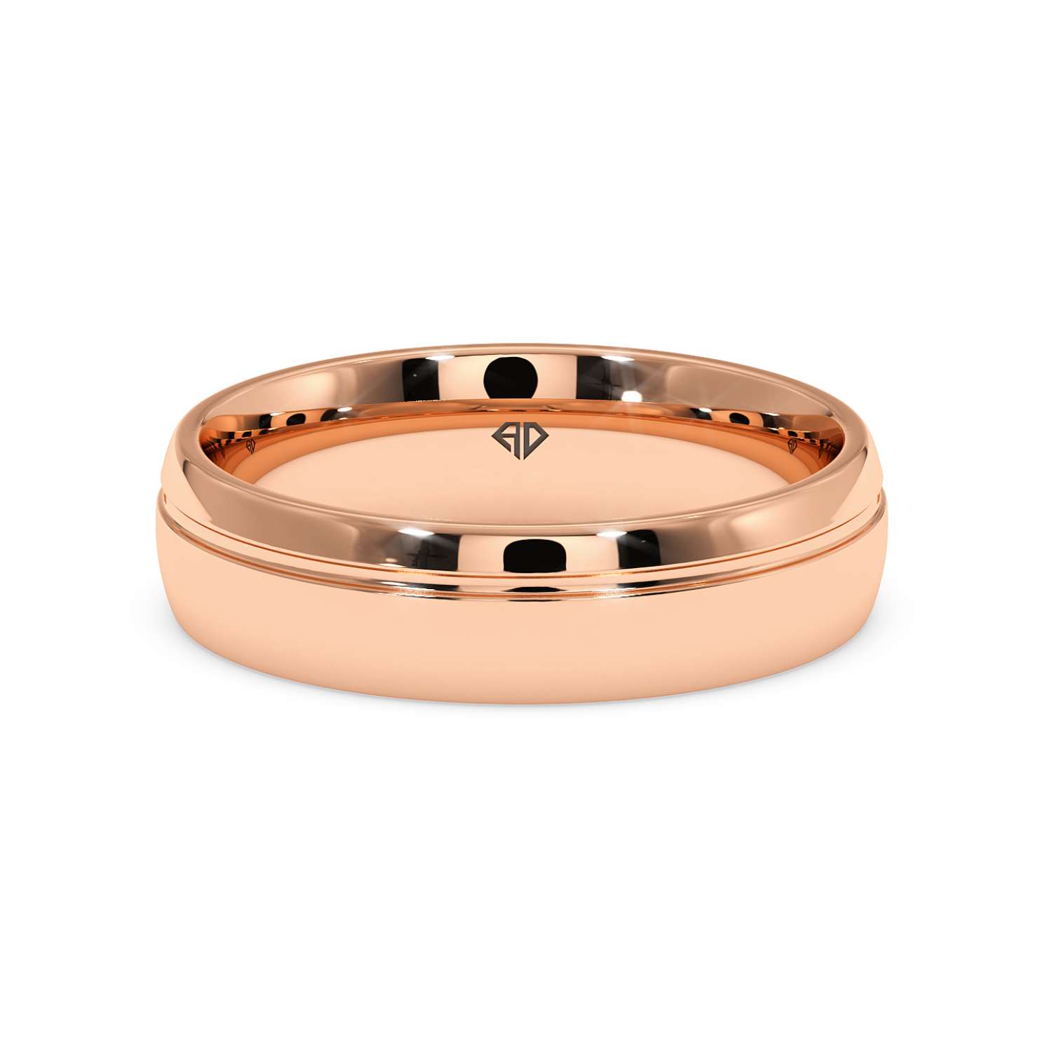 18K White Gold LT5RB12 Wedding Band