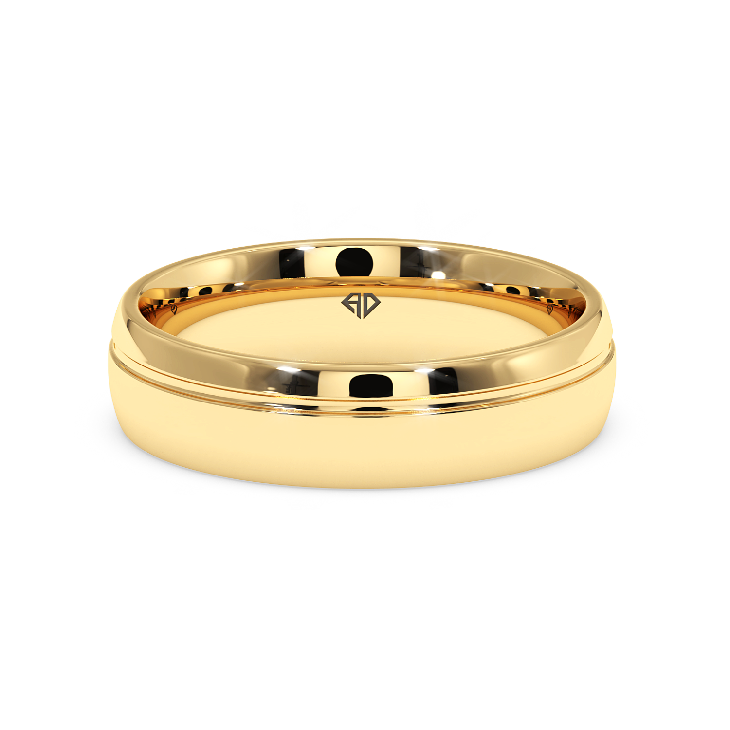 18K White Gold LT5RB12 Wedding Band