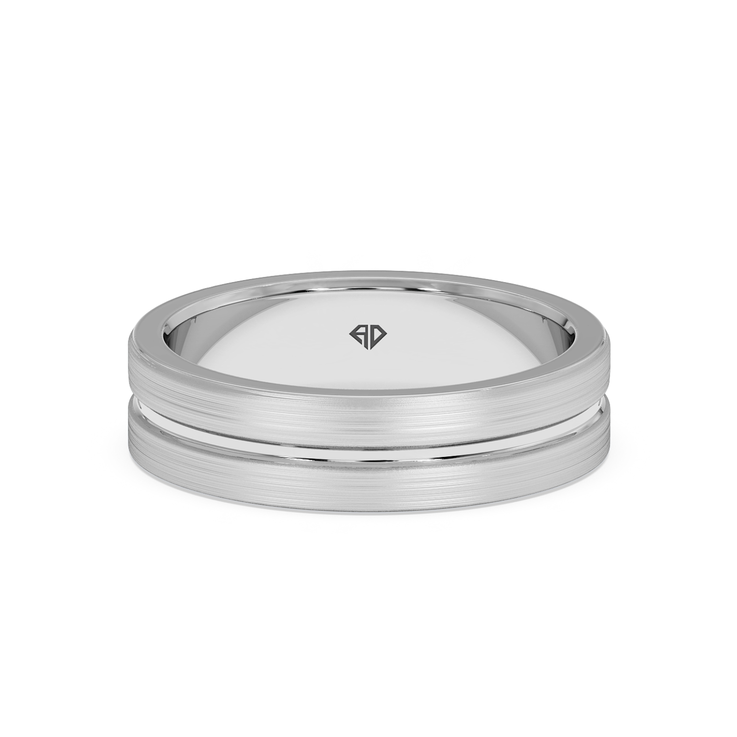 18K White Gold LT5RB15 Wedding Band