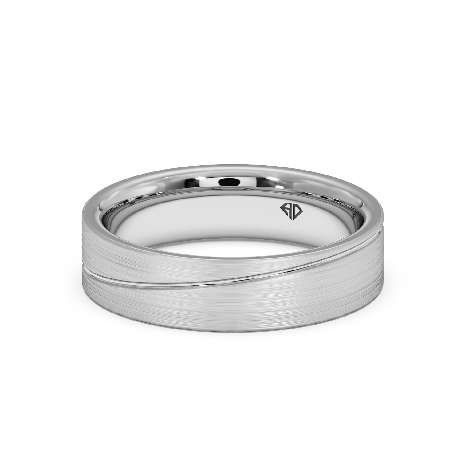 9K White Gold LT5RB23 Wedding Band