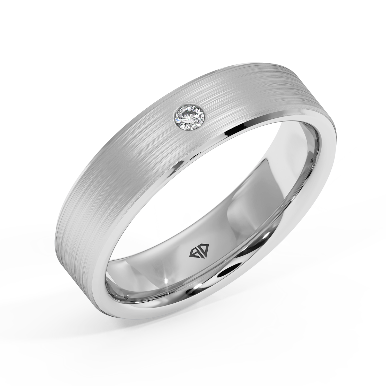 18K White Gold Raleigh's Diamond Wedding Band