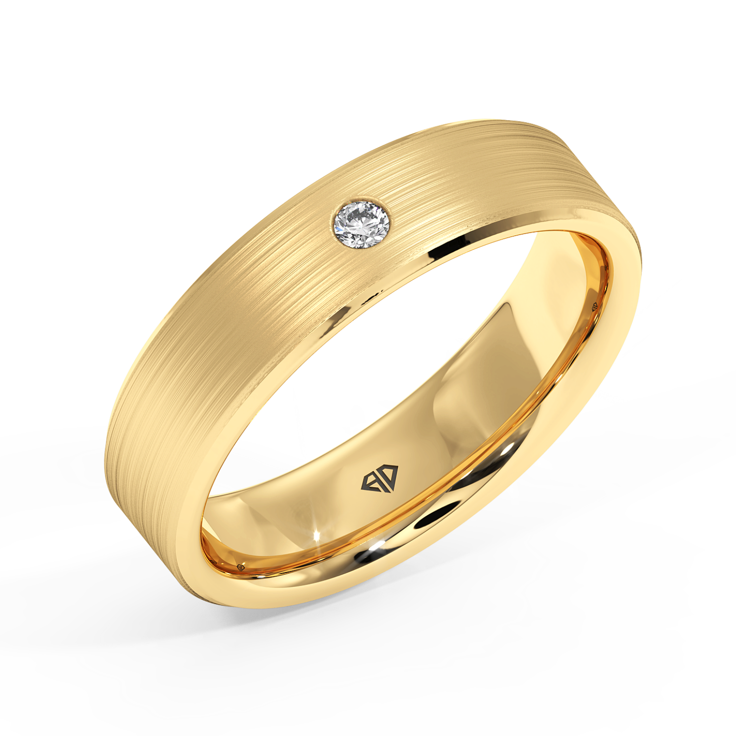 18K Yellow Gold Raleigh's Diamond Wedding Band