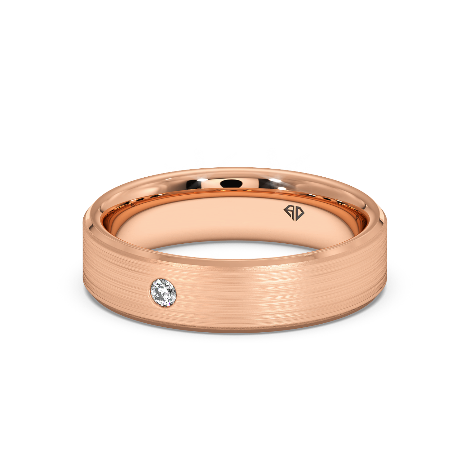 18K Rose Gold Raleigh's Diamond Wedding Band
