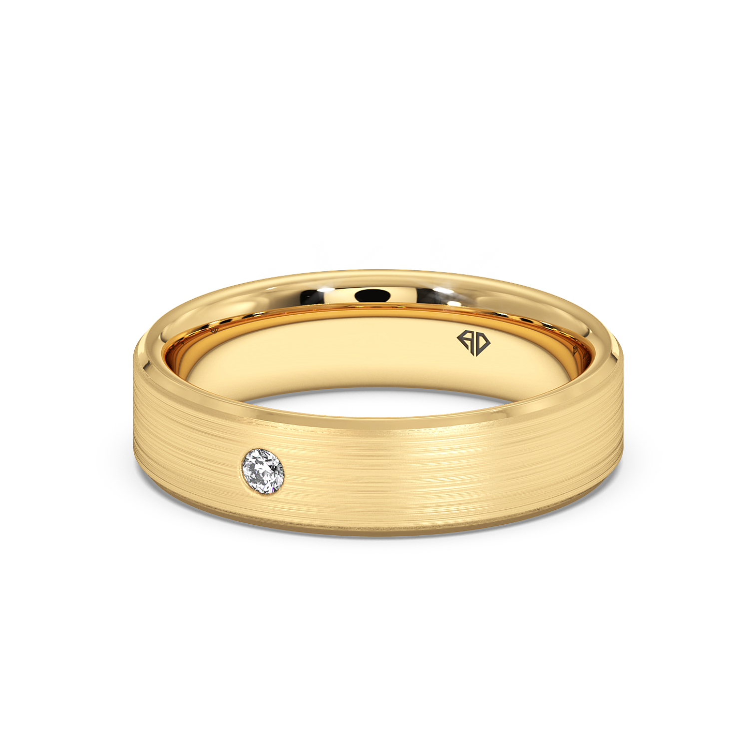 18K Yellow Gold Raleigh's Diamond Wedding Band