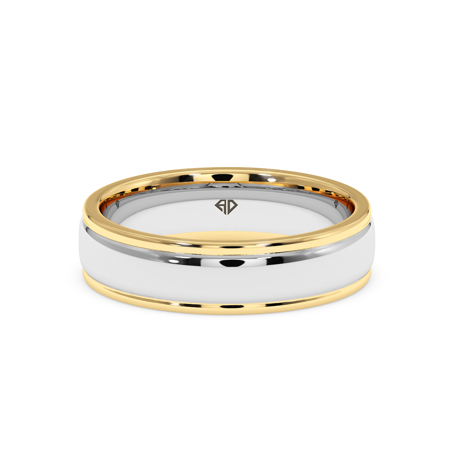 18K White Gold LT5RB3 Wedding Band