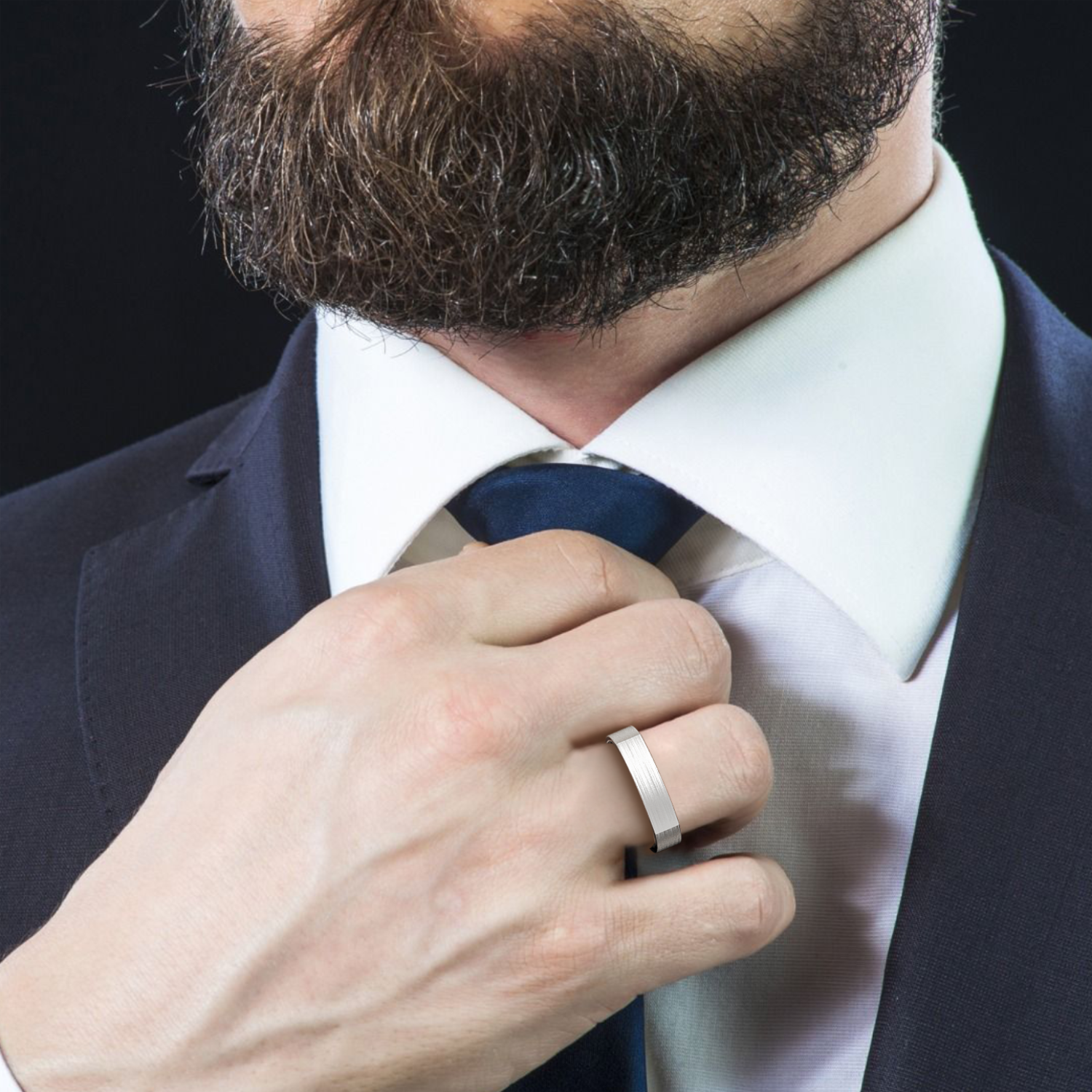 9K White Gold LT5RB30 Wedding Band