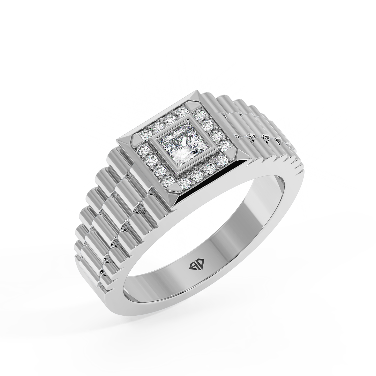 Platinum Zilan Signet Ring