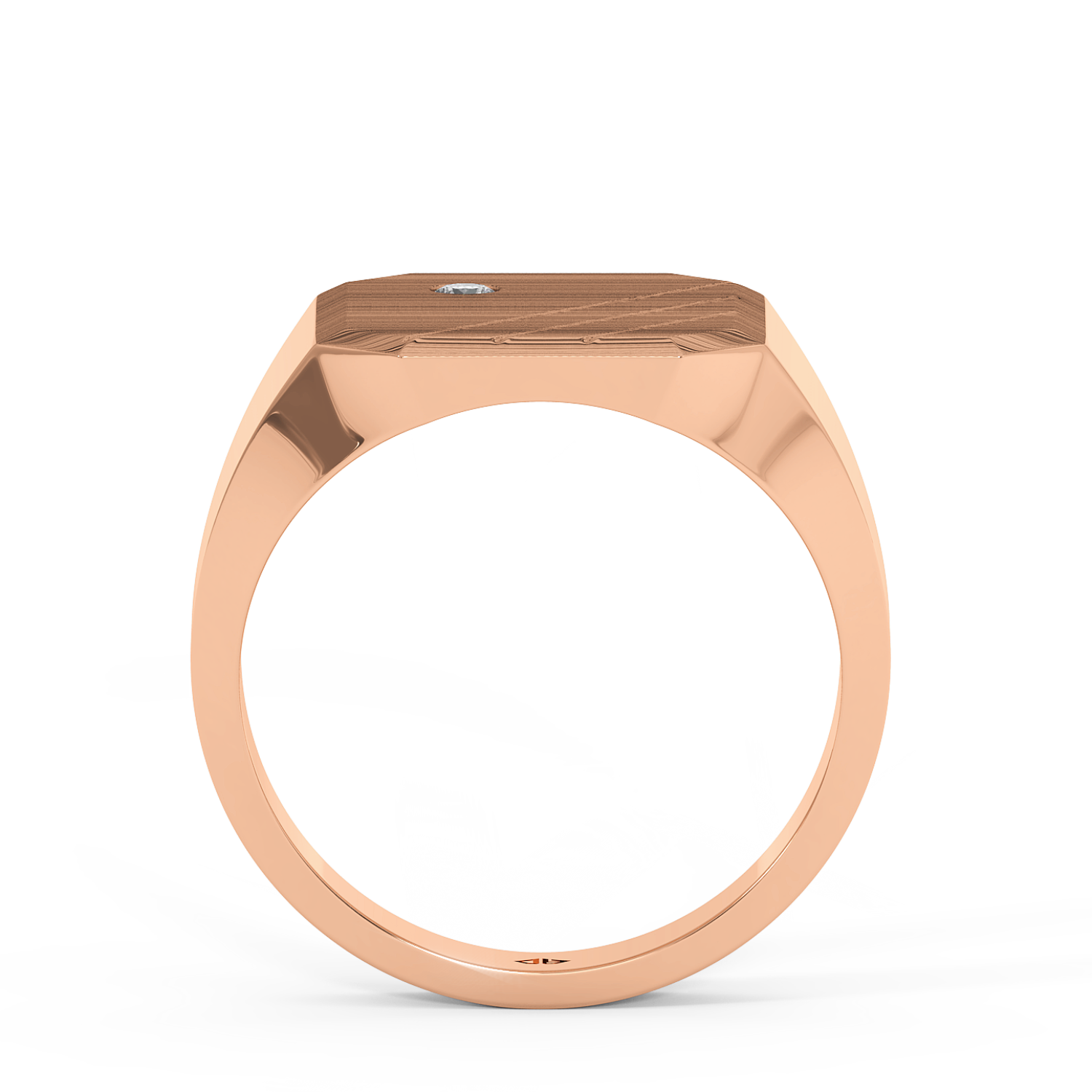 18K Rose Gold Signet Ring