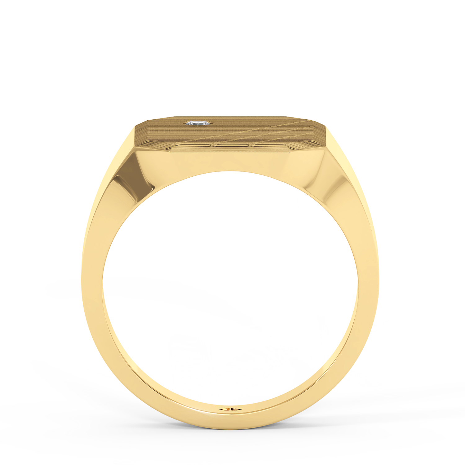 18K Yellow Gold Signet Ring