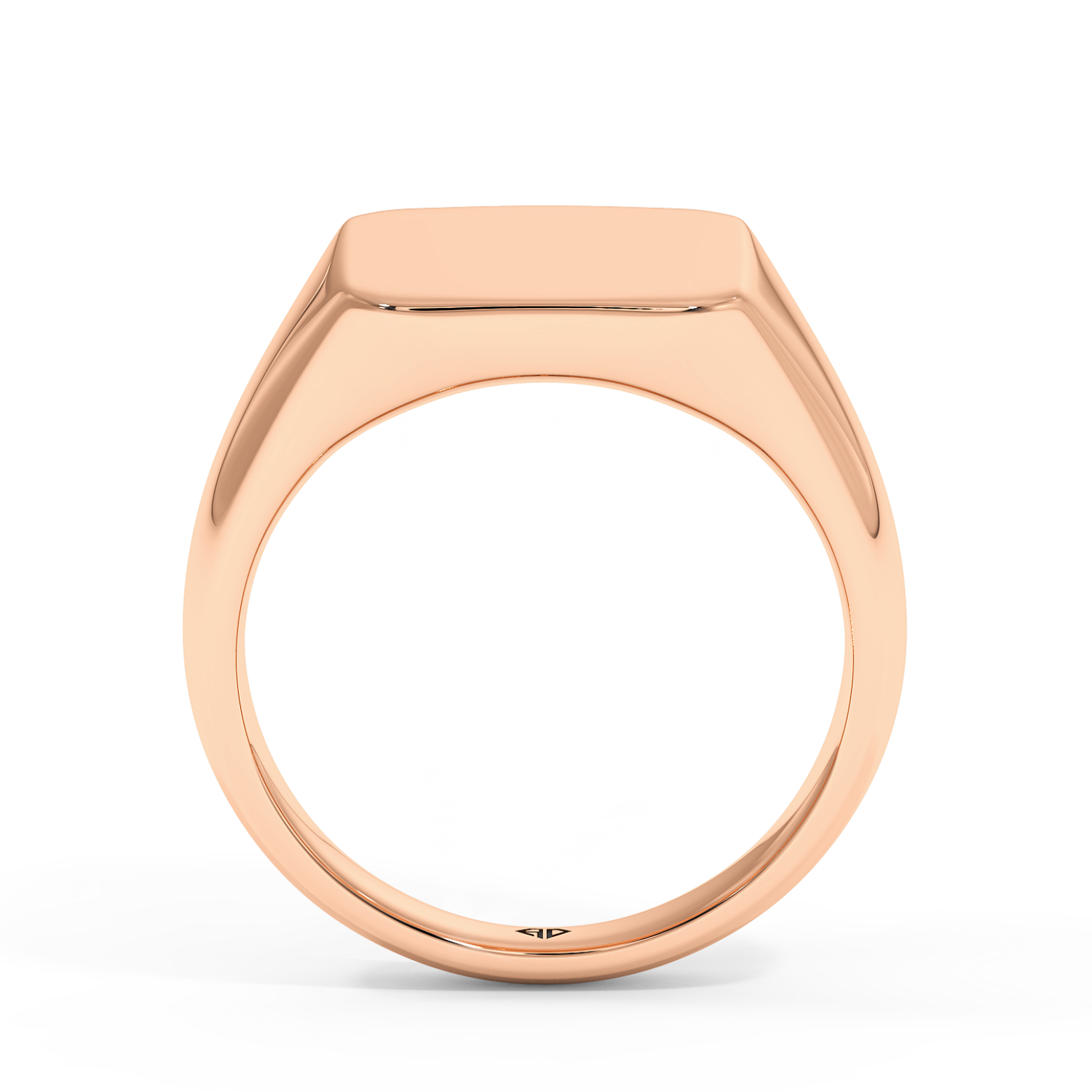 18K Rose Gold Men's Signet Ring