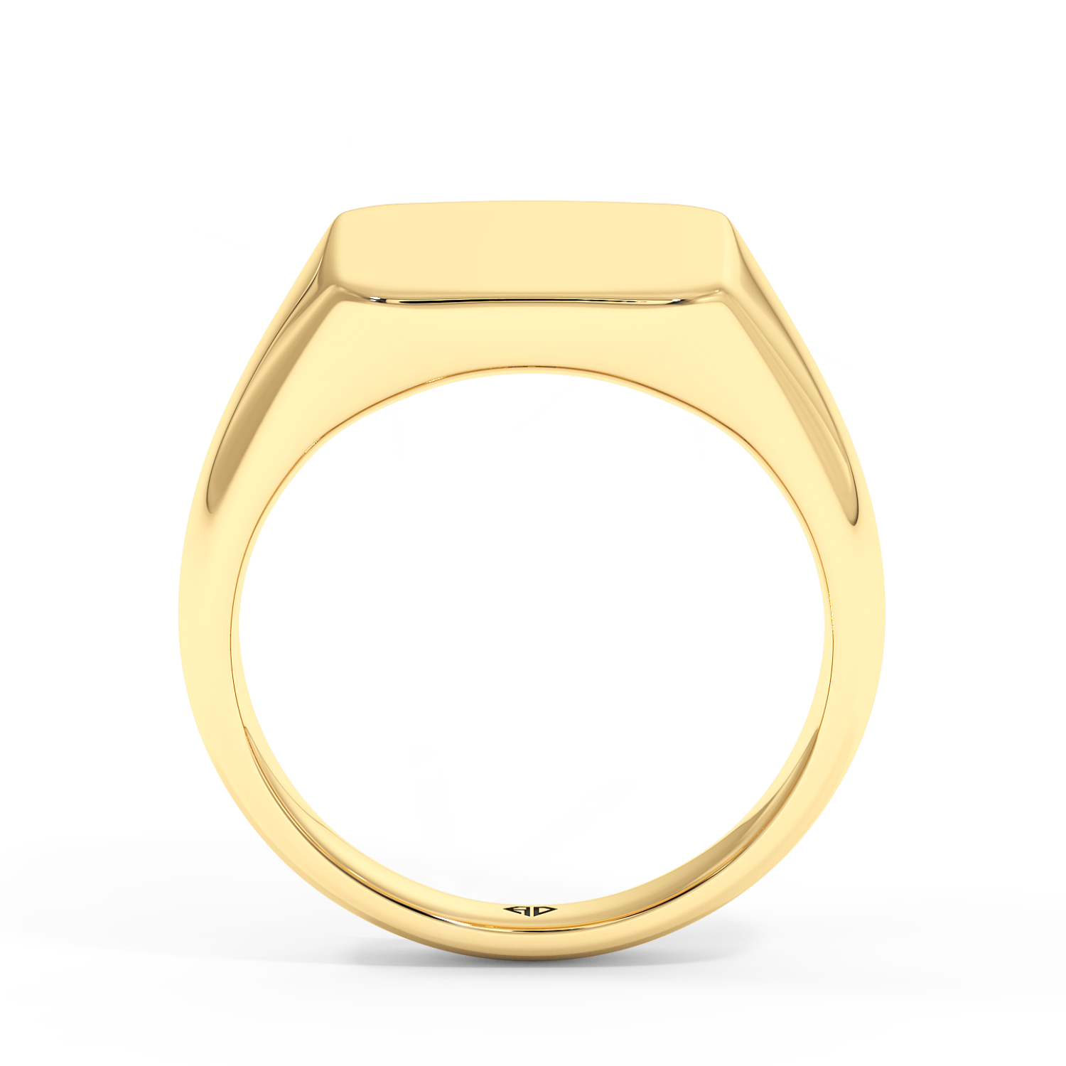 18K Yellow Gold Men's Signet Ring