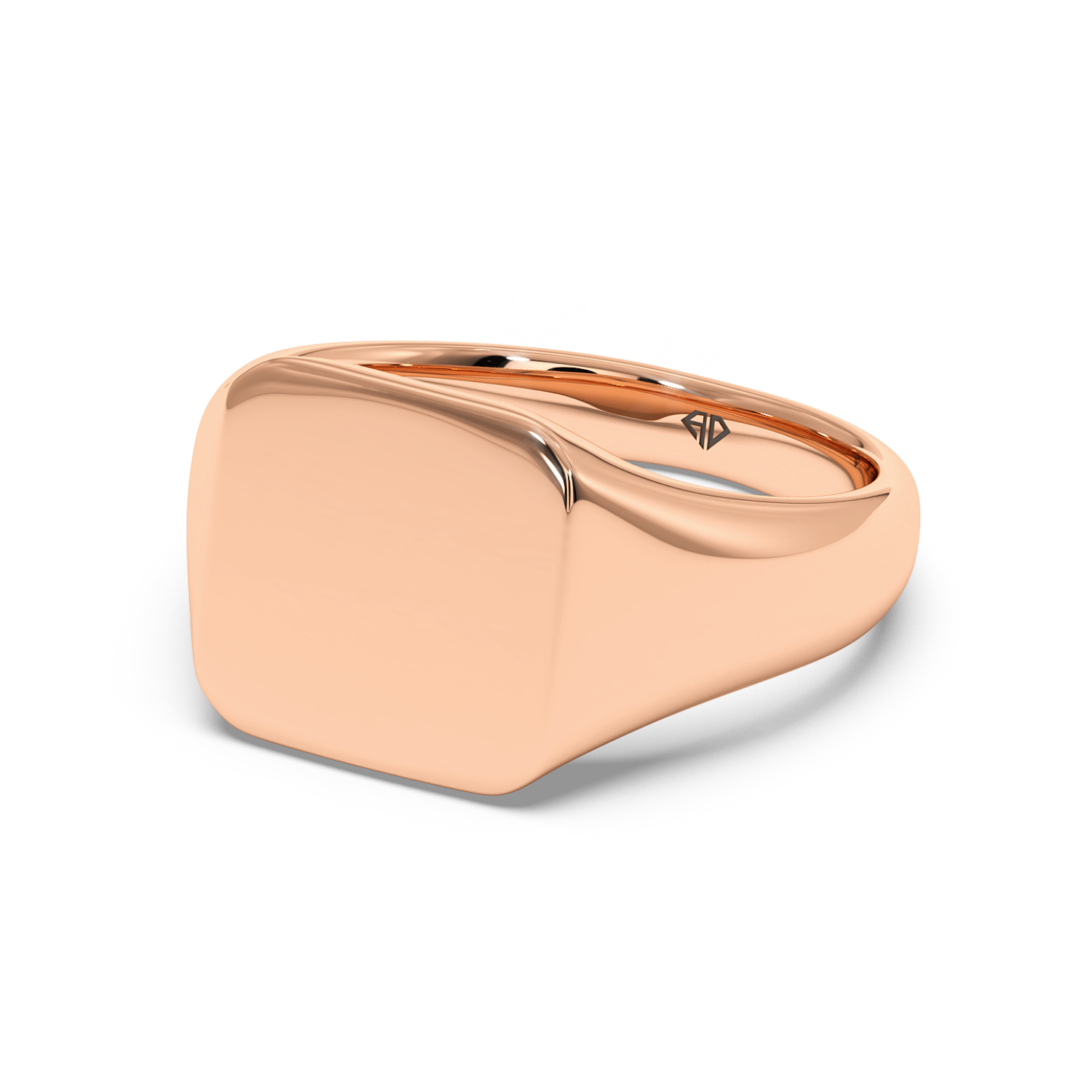18K Rose Gold Men's Signet Ring