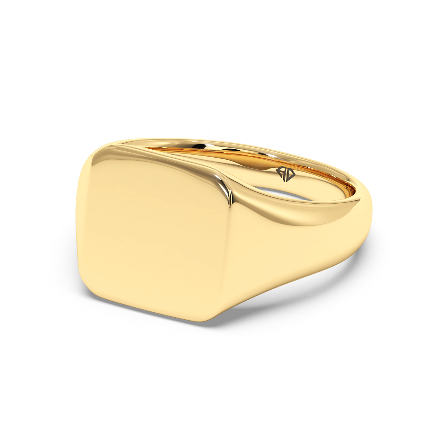 18K Yellow Gold Men's Signet Ring