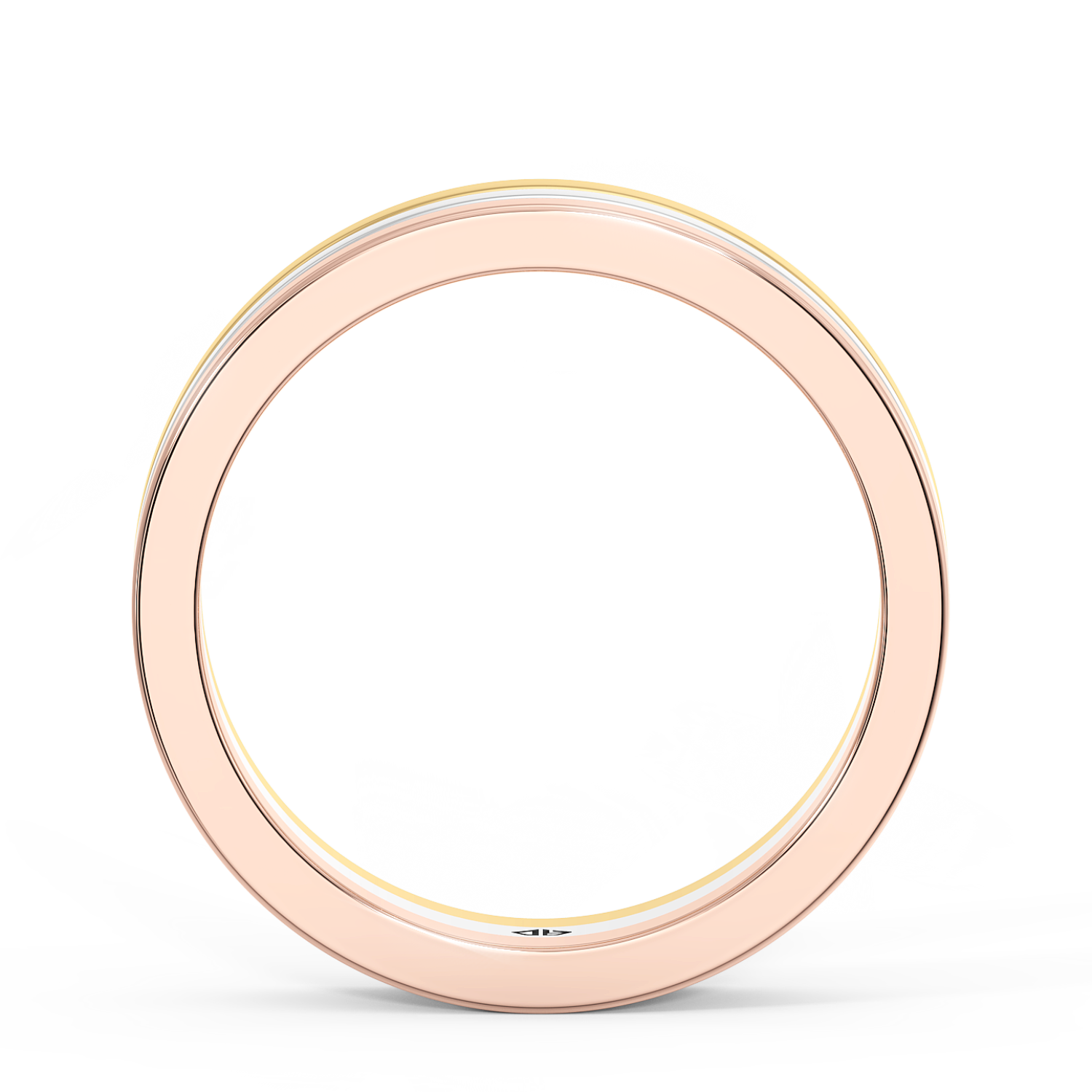 18K White Gold LT5RB7 Wedding Band