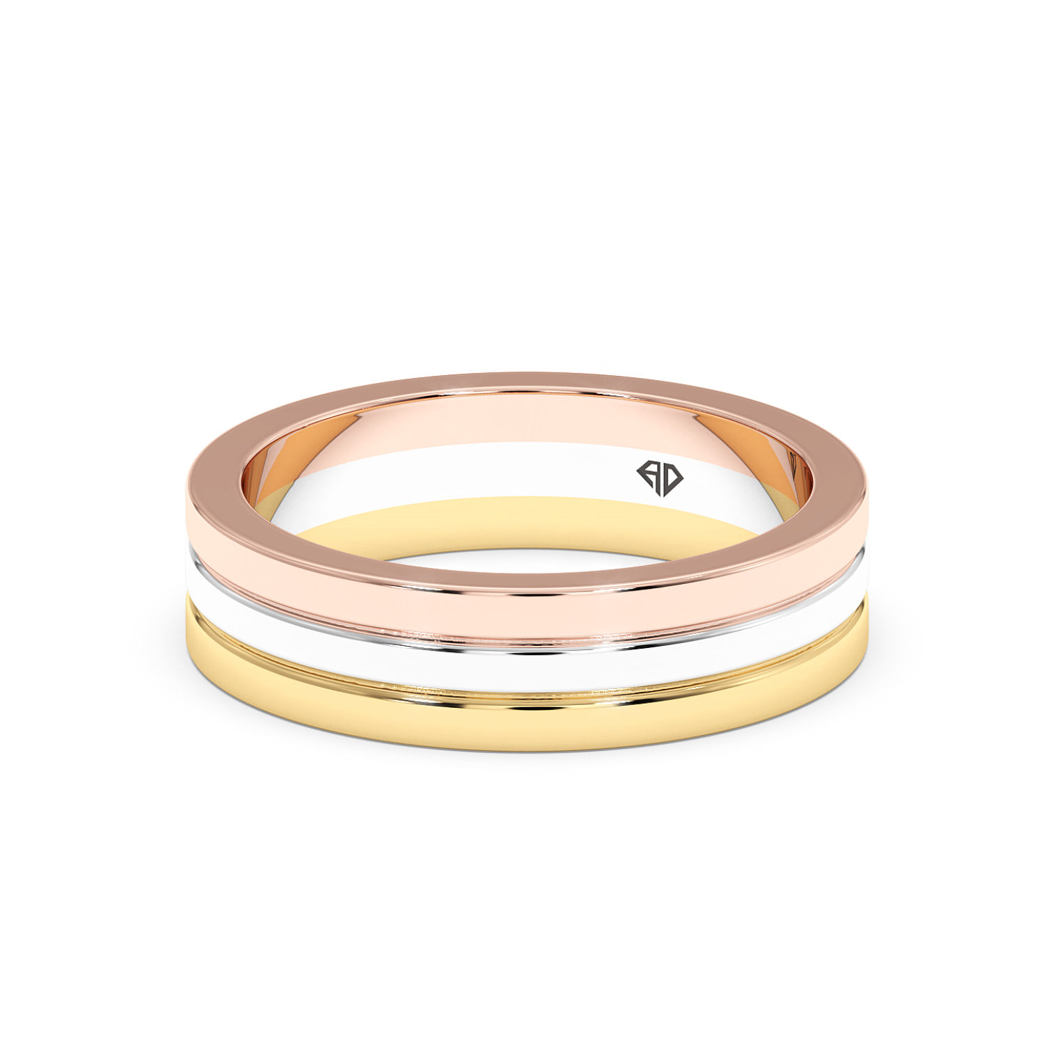 18K White Gold LT5RB7 Wedding Band