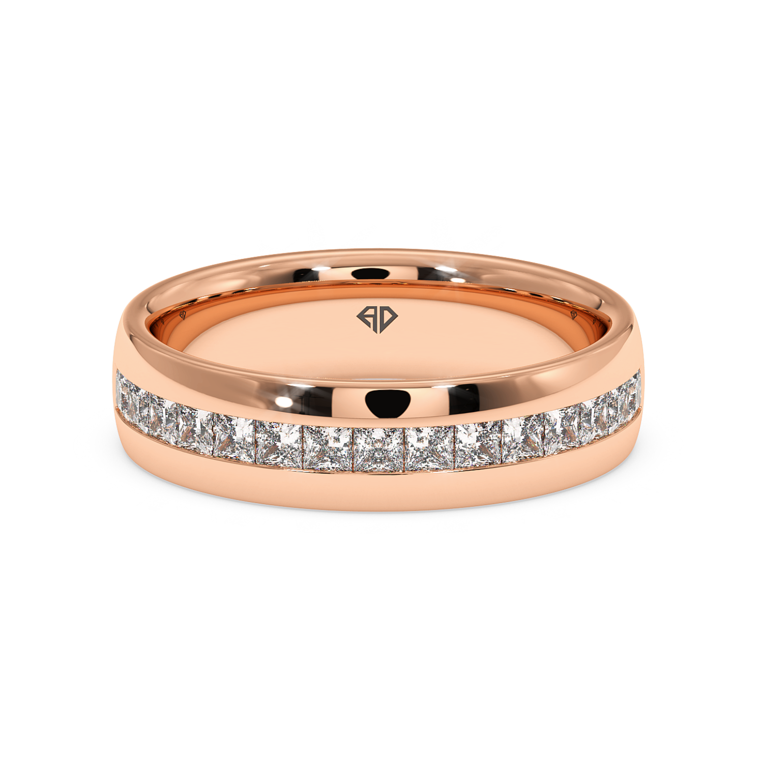 18K Rose Gold LT5RB8 Diamond Wedding Band