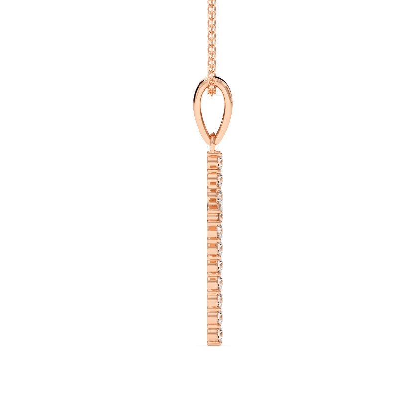18K Rose Gold Mary Pendant