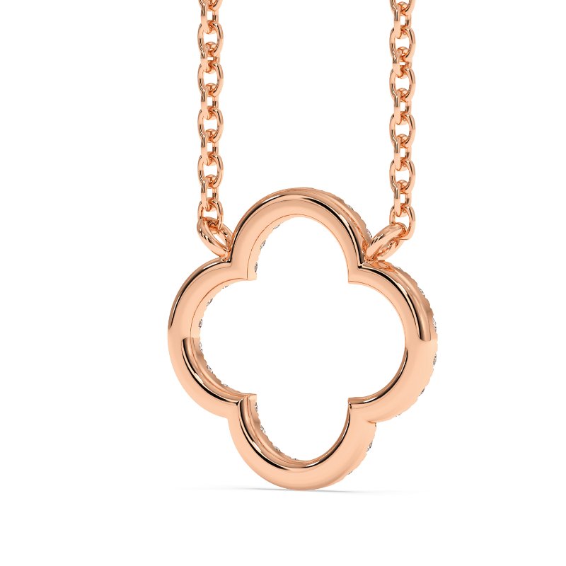 18K Rose Gold Lucky Pendant