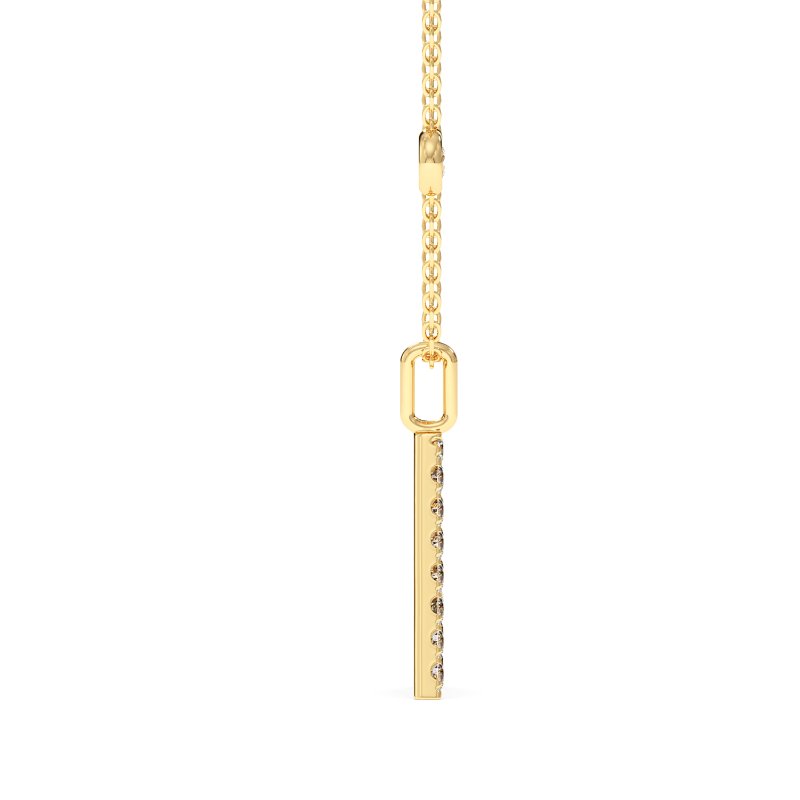 18K Yellow Gold Initial Pendant