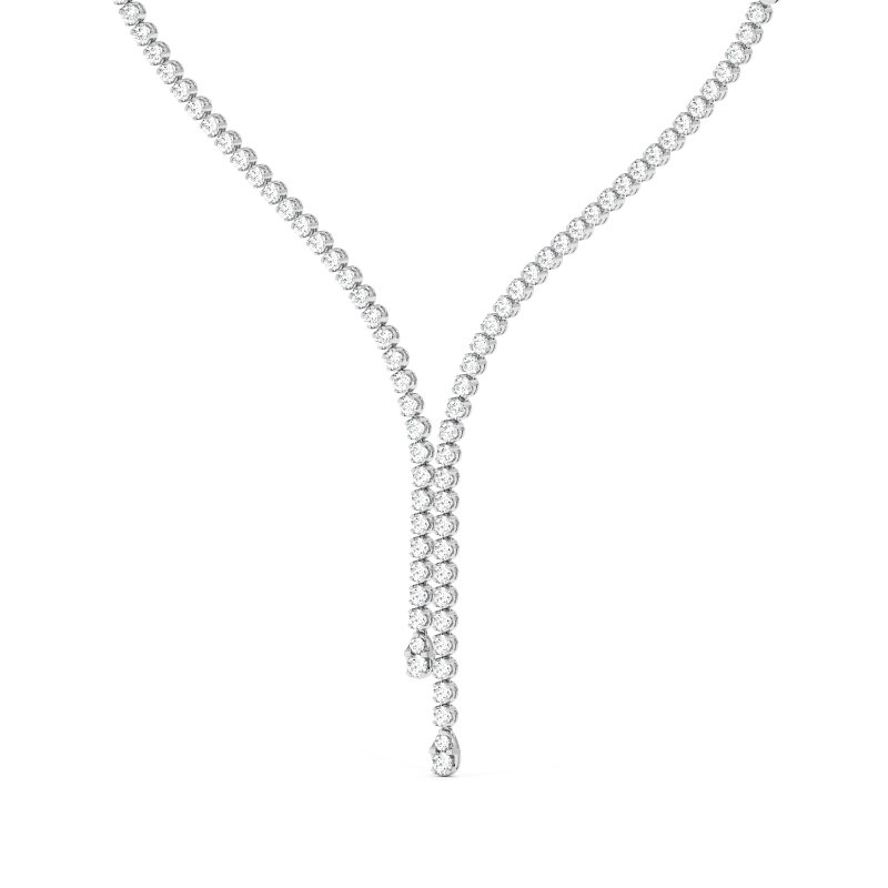18K White Gold Amor Necklace