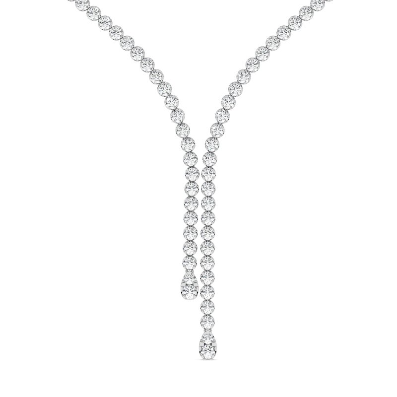 18K White Gold Amor Necklace