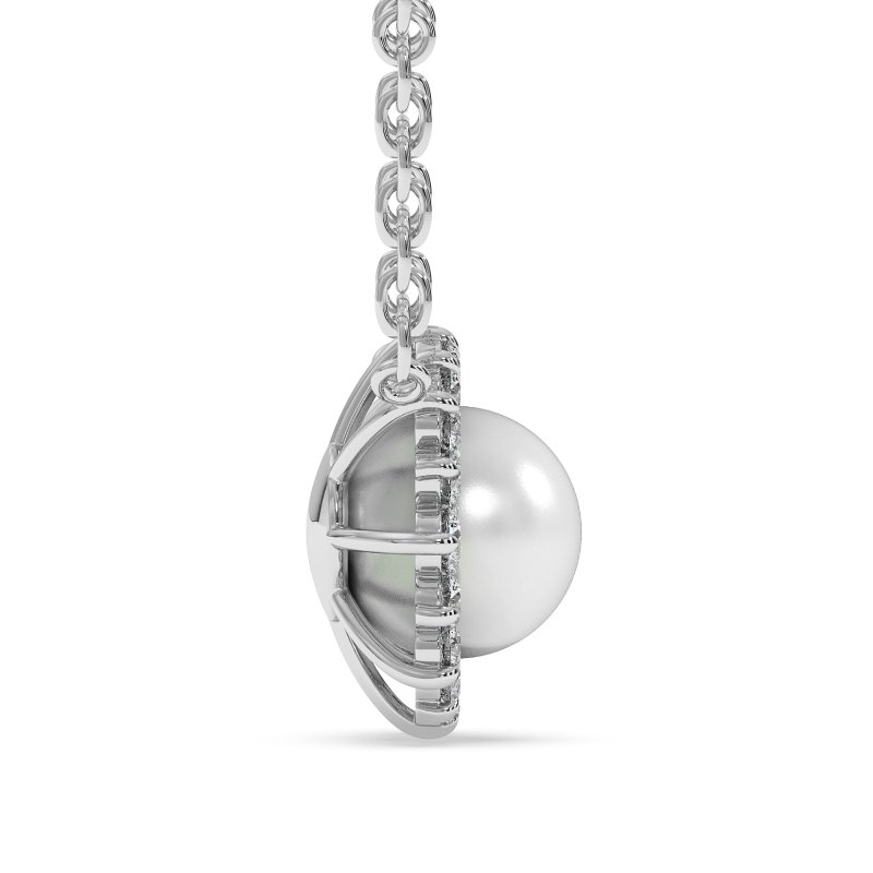 18K White Gold Summer Pendant