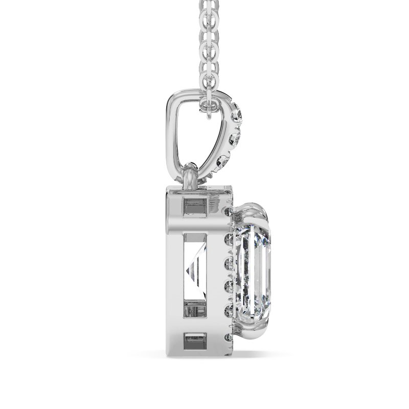 18K White Gold Ashley Pendant