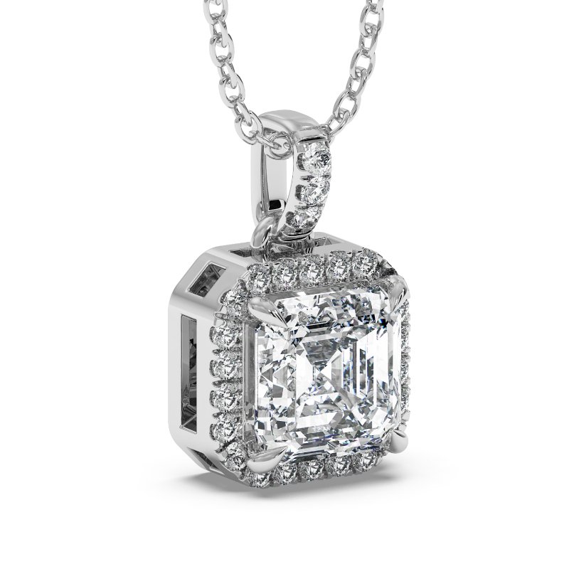18K White Gold Ashley Pendant