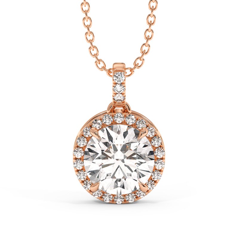 18K White Gold Ashley Pendant