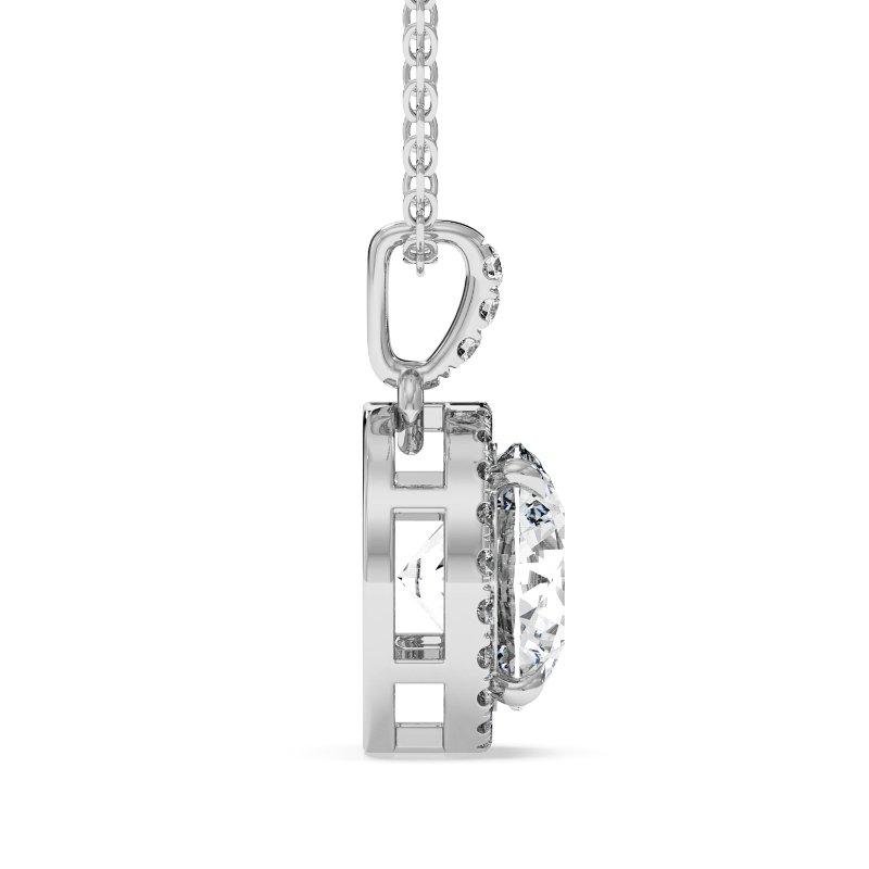 18K White Gold Ashley Pendant