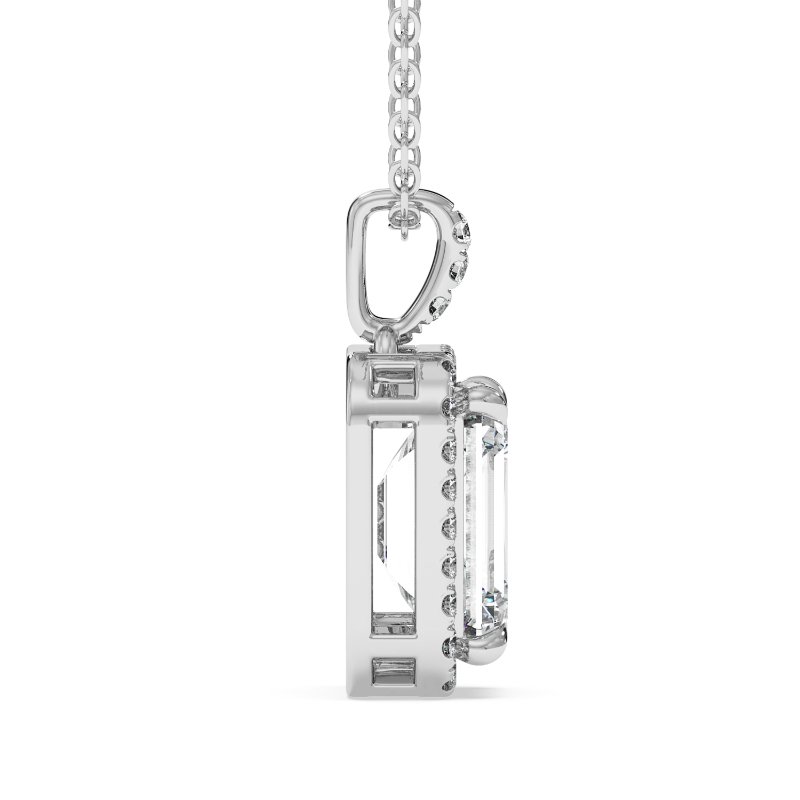 18K White Gold Ashley Pendant